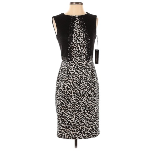 Karl Lagerfeld Dresses & Skirts - KARL LAGERFELD Paris‎ Sleeveless Leopard Print Dress Womens Size 2 NEW w/ Tag